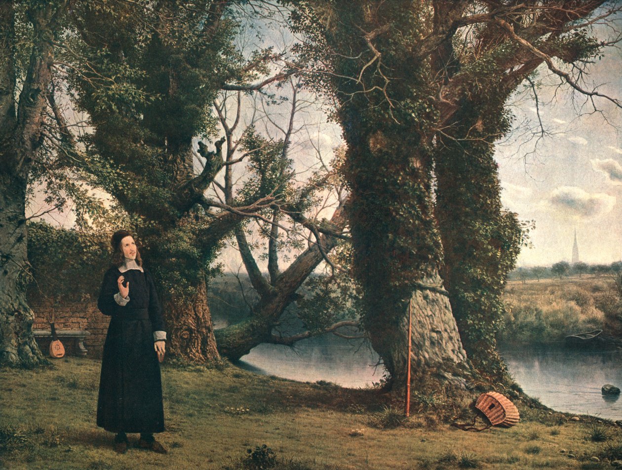 George Herbert i Bemerton, Salisbury, 1860, c1902. af Unbekannt