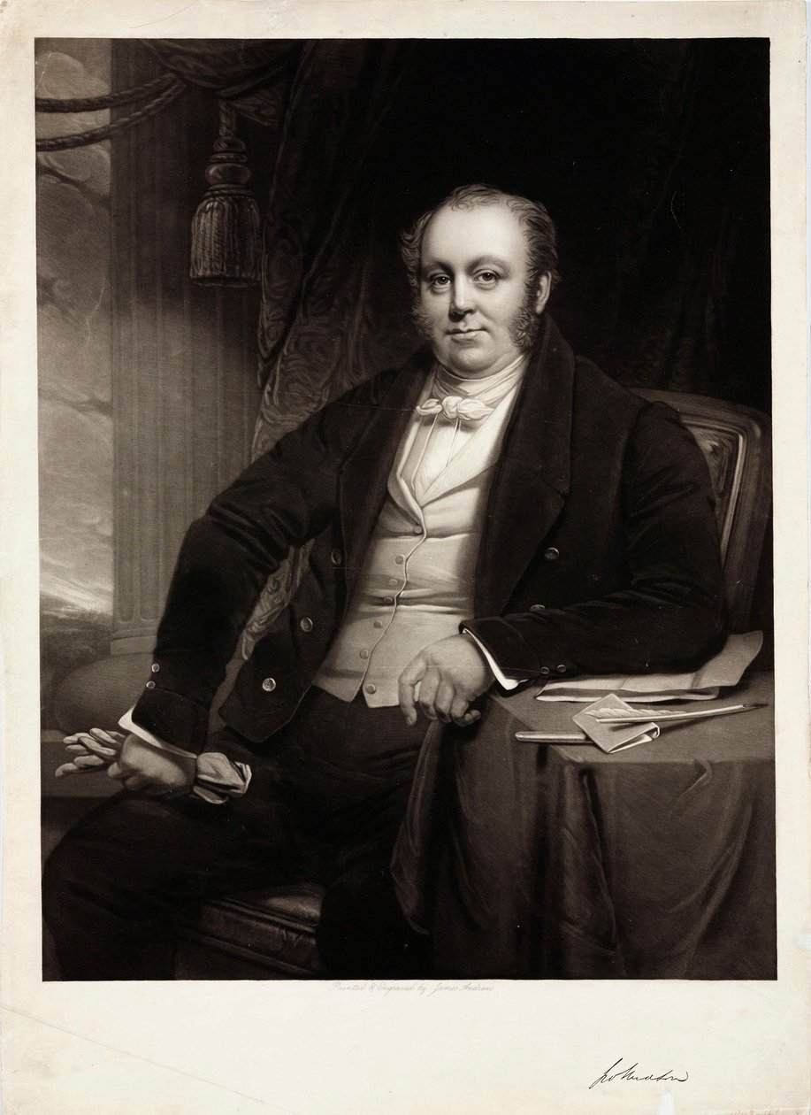 George Hudson, engelsk jernbaneformand, ca 1850 af Unbekannt