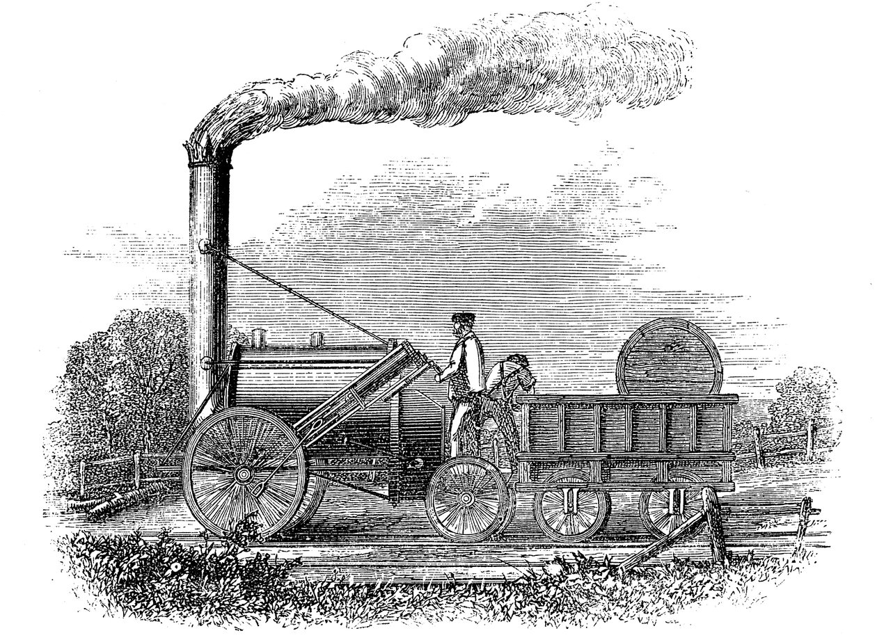 George Stephensons lokomotiv Rocket, 1829 1859 af Unbekannt