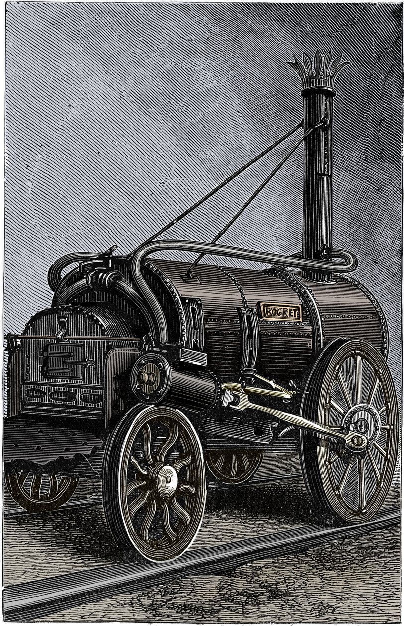 George Stephensons lokomotiv Rocket, 1829 1892 af Unbekannt