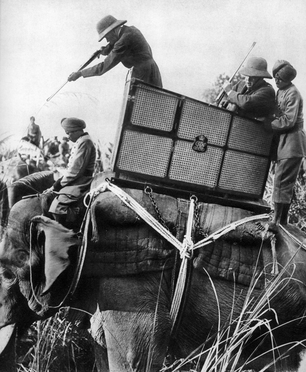 George V skyder tigre, Indien, 1911, 1935 af Unbekannt