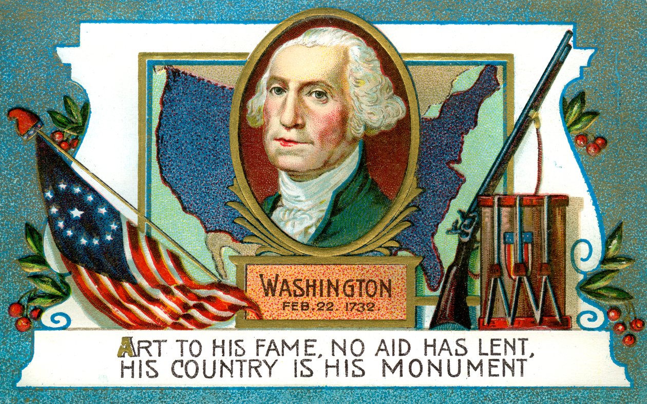 George Washington 1732-1799, amerikansk præsident, 1700-tallet af Unbekannt
