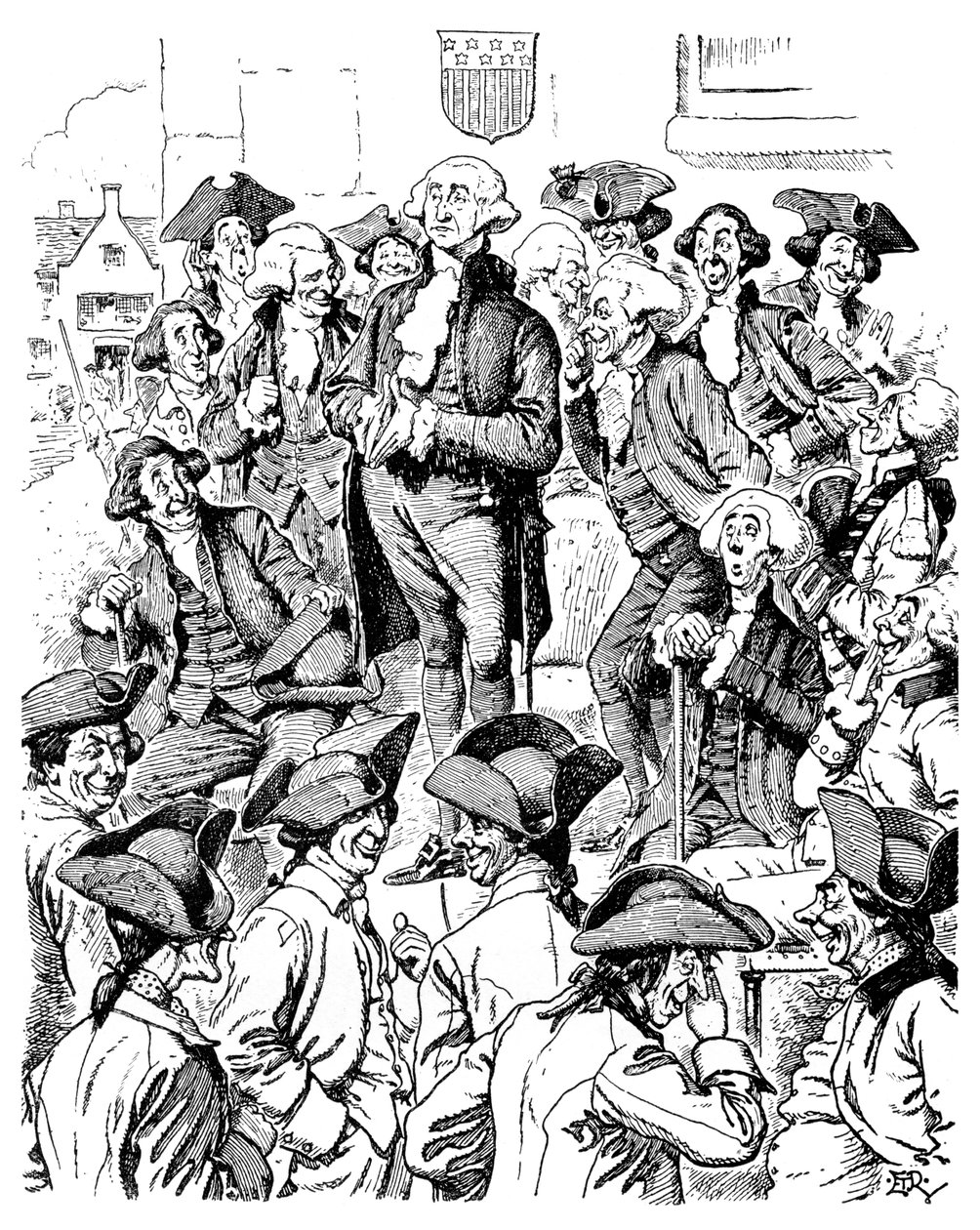 George Washington forsøger at fortælle en løgn, 1901 af Unbekannt
