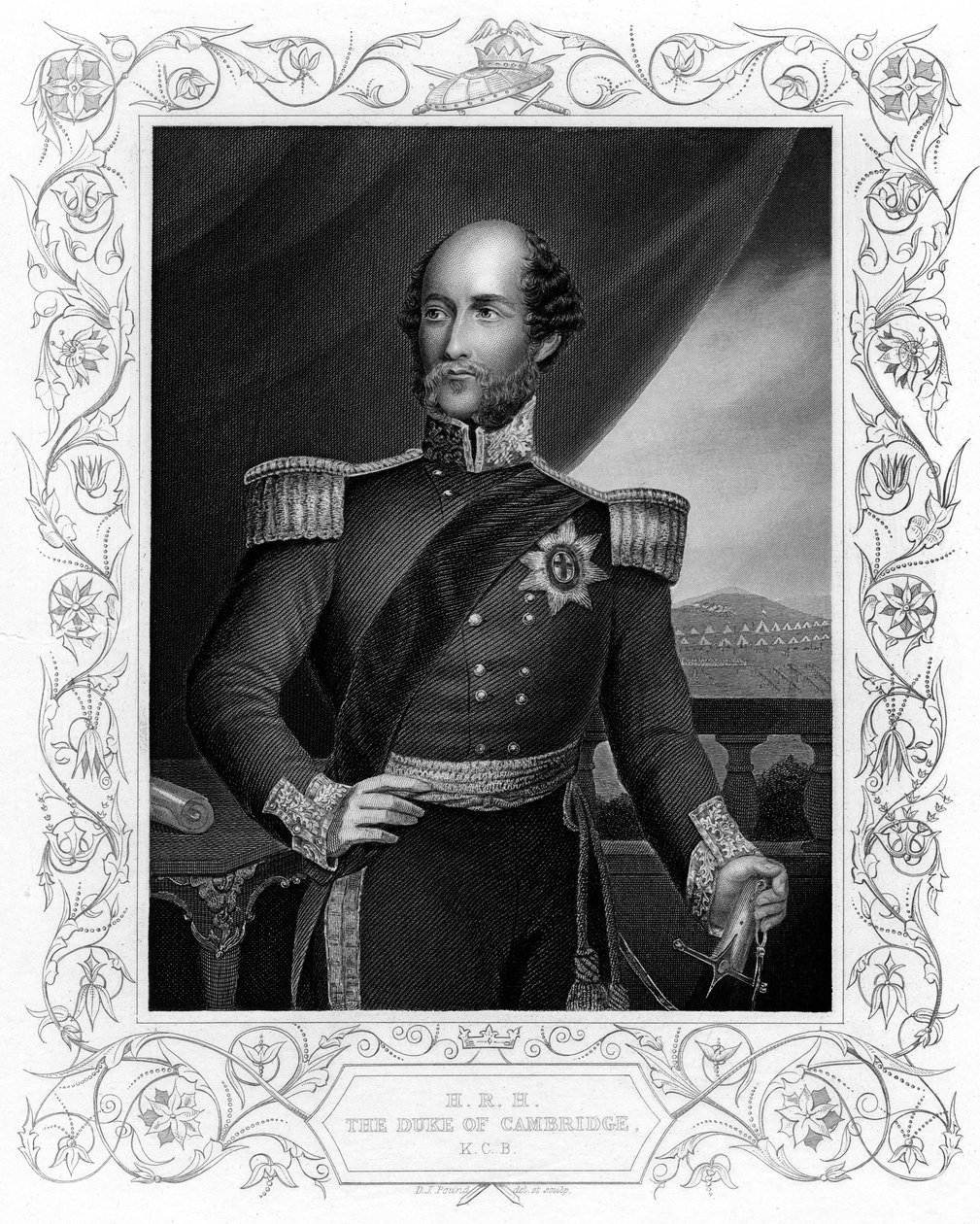 George William Frederick Charles, 2. hertug af Cambridge, britisk soldat, c1856 af Unbekannt
