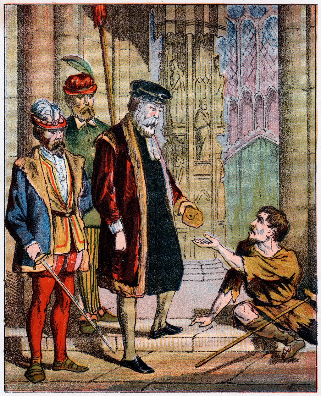 George Wishart, skotsk reformator og martyr fra det 16. århundrede, midten af det 19. århundrede. af Unbekannt