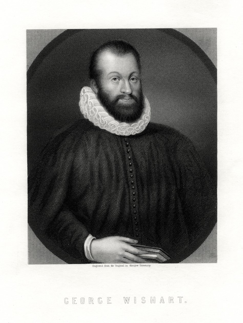 George Wishart, skotsk religiøs reformator og protestantisk martyr, 1800-tallet af Unbekannt