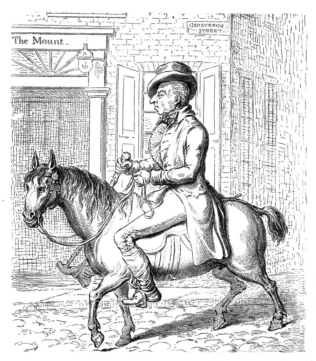 Georgey a Cockhorse, 1796 af Unbekannt