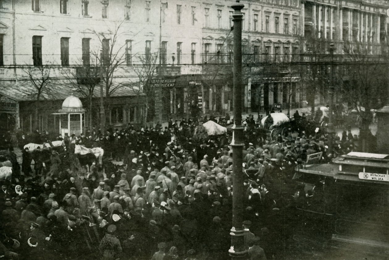 Tyske fanger i Warszawa, 1919. af Unbekannt