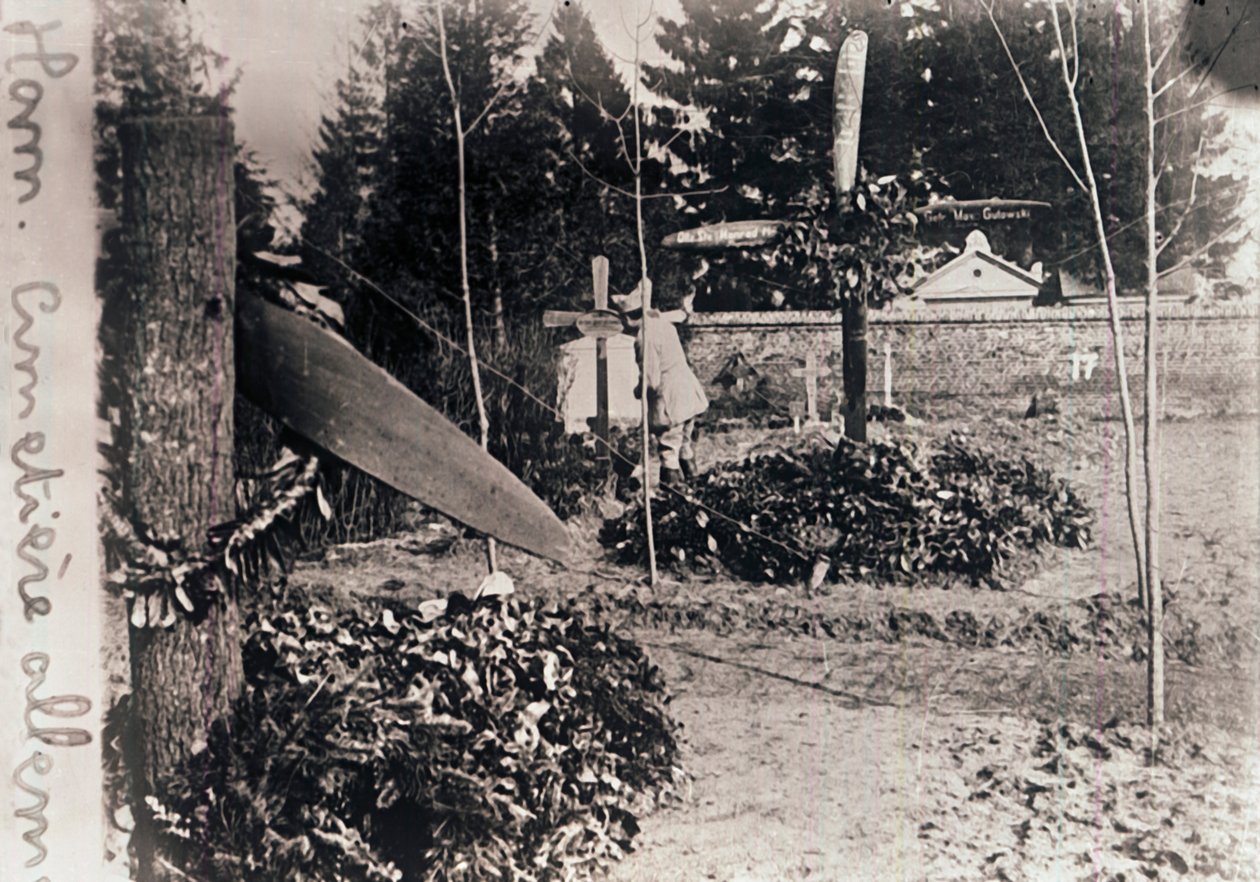 Tysk kirkegård, c1914-c1918 af Unbekannt