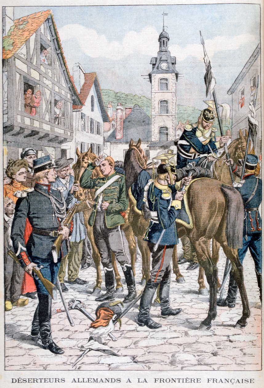 Tyske desertører ved den franske grænse, 1903 af Unbekannt