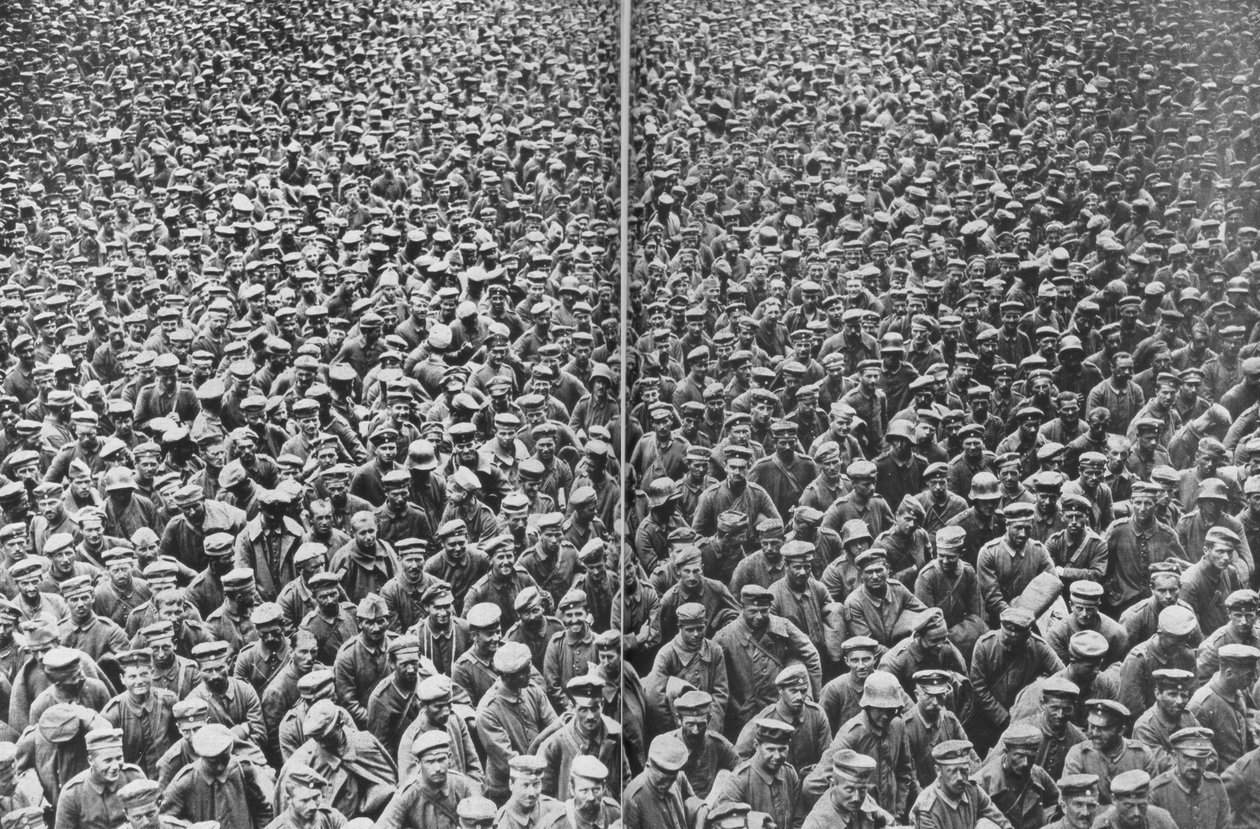 Tyske fanger taget til fange af den 3. og 4. britiske hær, Somme, Frankrig, 21.-22. august, 1918 af Unbekannt