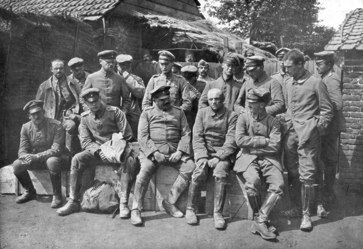 Tyske krigsfanger, Ypres, Belgien, 1914 af Unbekannt
