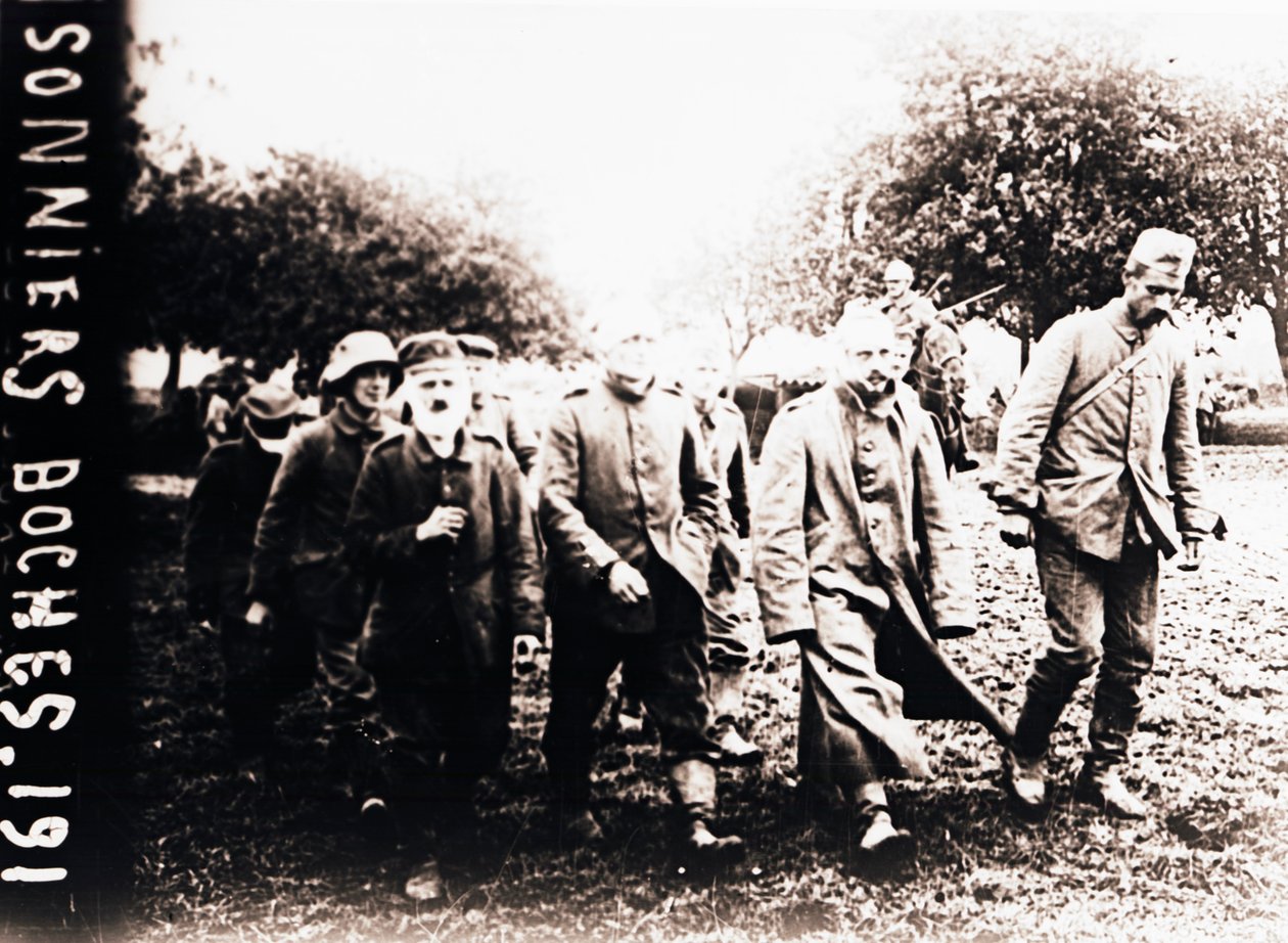 Tyske krigsfanger, c1914-c1918 af Unbekannt