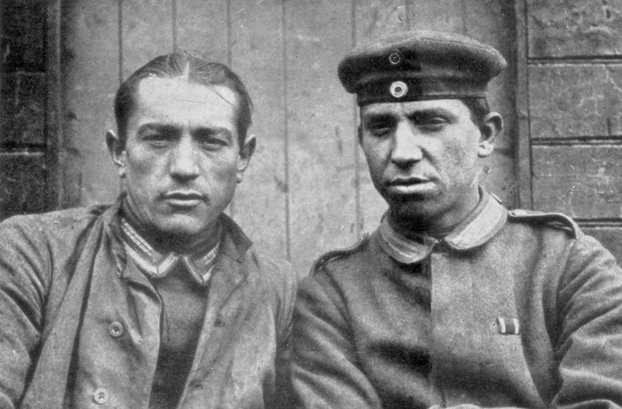 Tyske fanger taget af canadiske styrker, Vimy, Frankrig, Første Verdenskrig, 1917 af Unbekannt