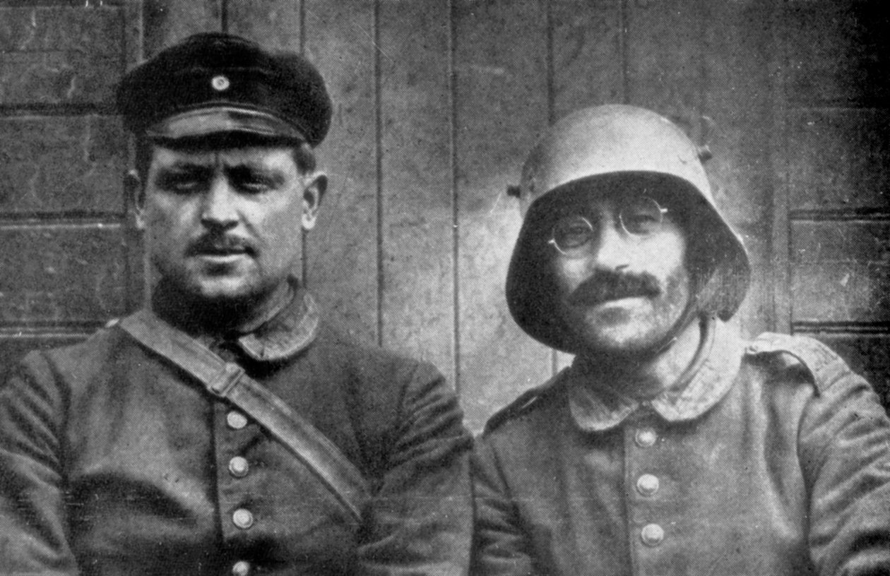 Tyske fanger taget af canadiske styrker, Vimy, Frankrig, Første Verdenskrig, 1917 af Unbekannt