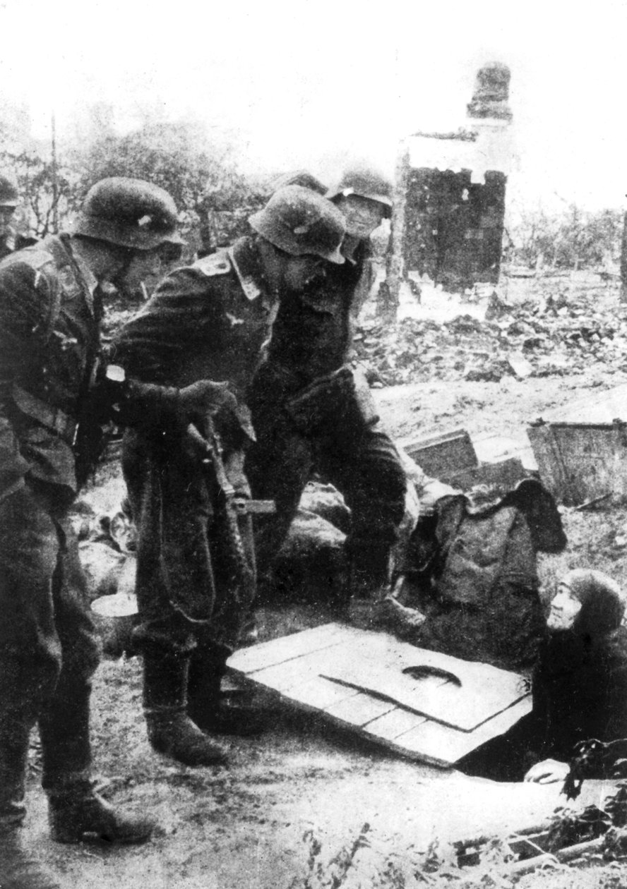 Tyske tropper indtog Stalingrad, Rusland, september 1942 af Unbekannt