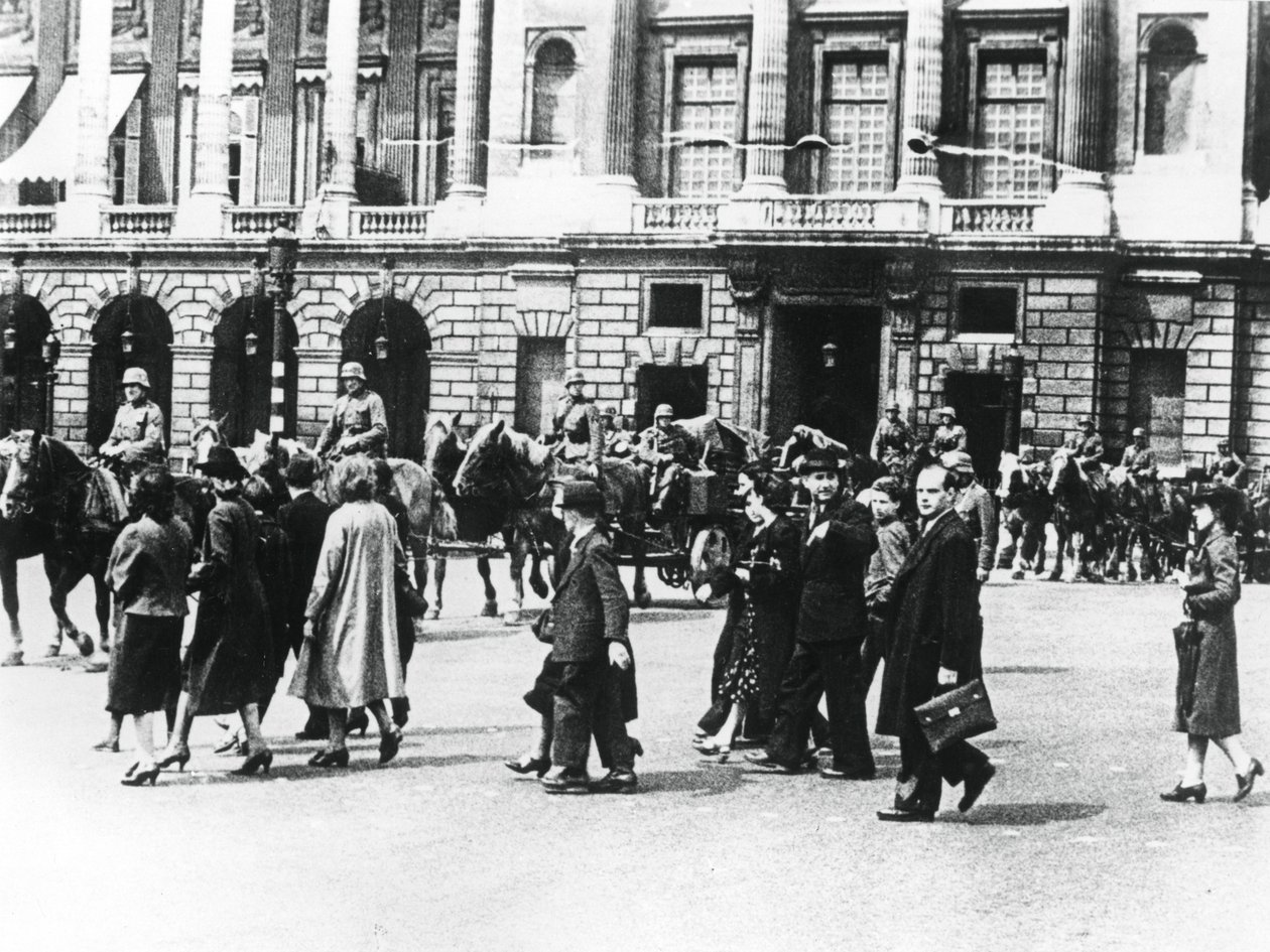 Tyske tropper i det besatte Paris, juni 1940 af Unbekannt