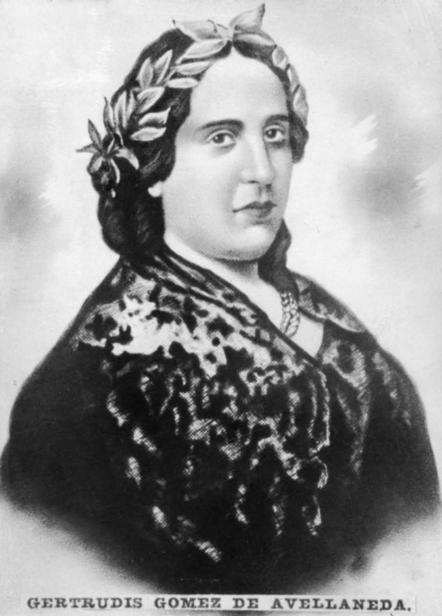 Gertrudis Gomez de Avellaneda, cubansk født spansk forfatter og politisk aktivist, c1910 af Unbekannt