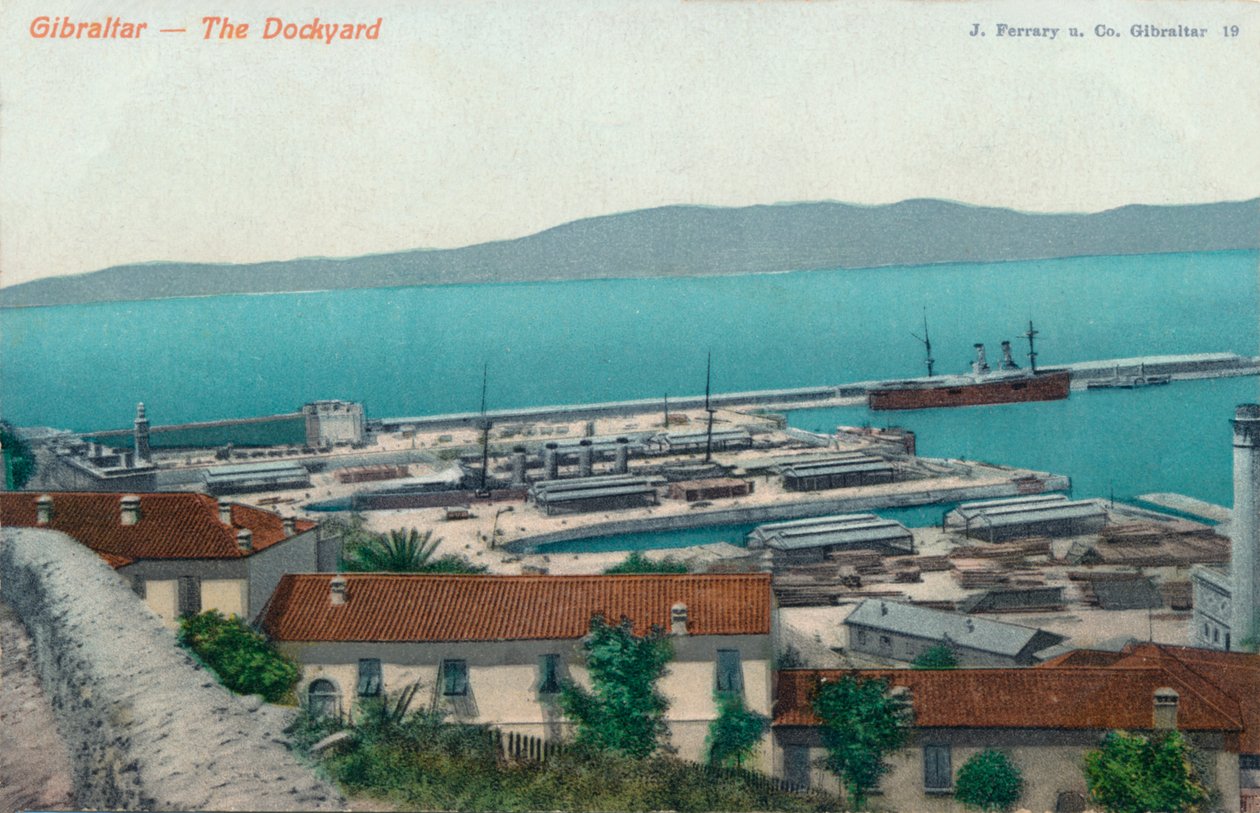 Gibraltar - Værftet, 1900 af Unbekannt