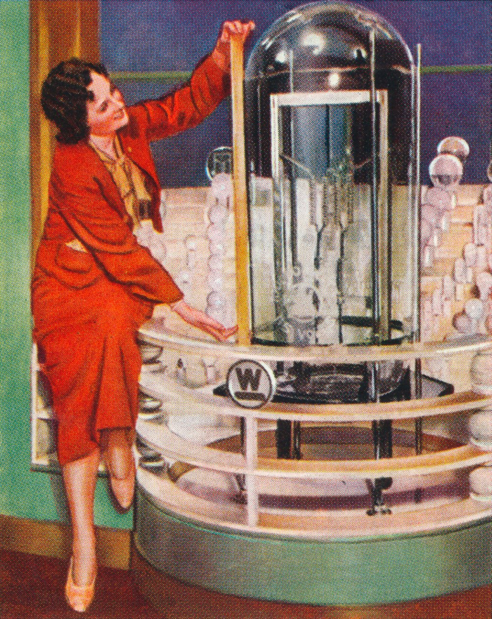 Gigantisk elektrisk lampe, 1938 af Unbekannt