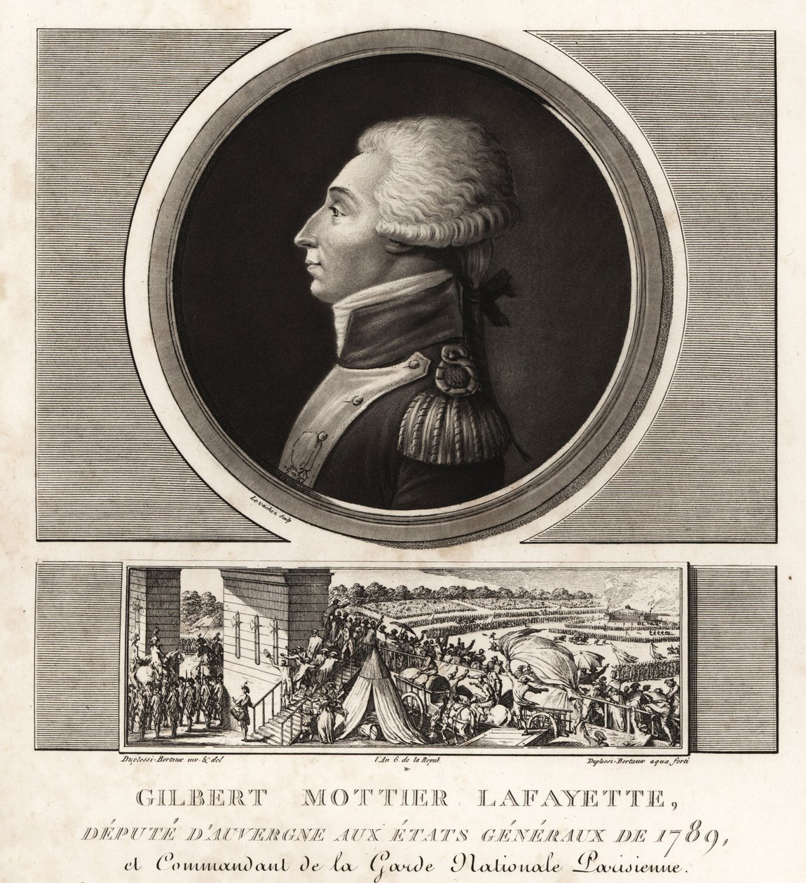Gilbert Mottier Lafayette, stedfortræder for Augergne til Etats Generaux af Unbekannt