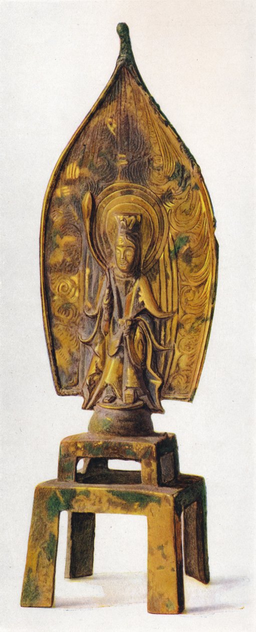 Gilt Bronze Figure of Kuan-Yin, 334 AD, 1936 af Unbekannt