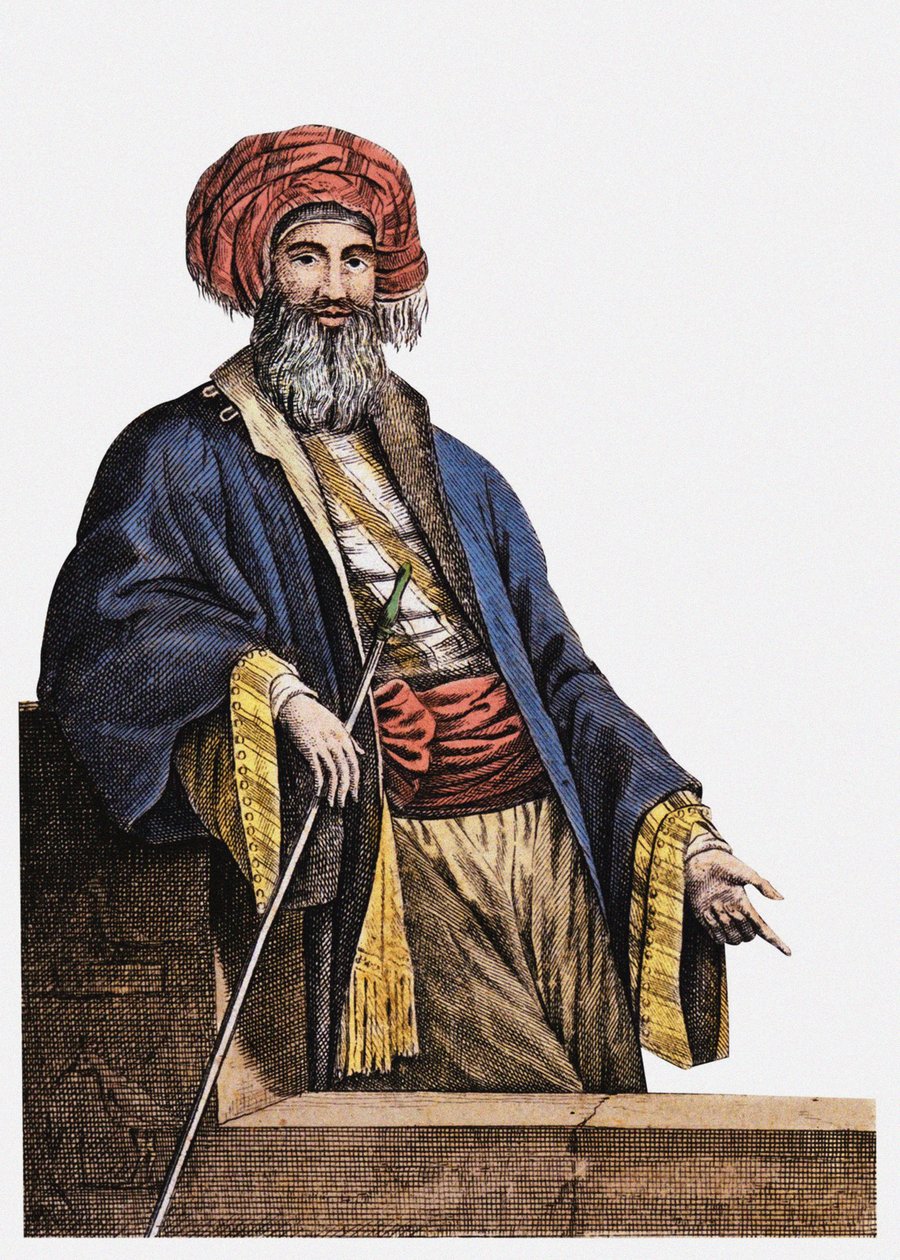 Giovanni Battista Belzoni 1778-1823 Frontispice fra rejser i Egypten og Nubien, 1825 af Unbekannt