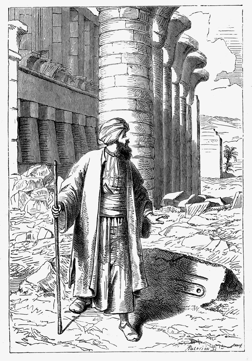 Giovanni Battista Belzoni, italiensk opdagelsesrejsende og oldtidssøger, c1860 af Unbekannt