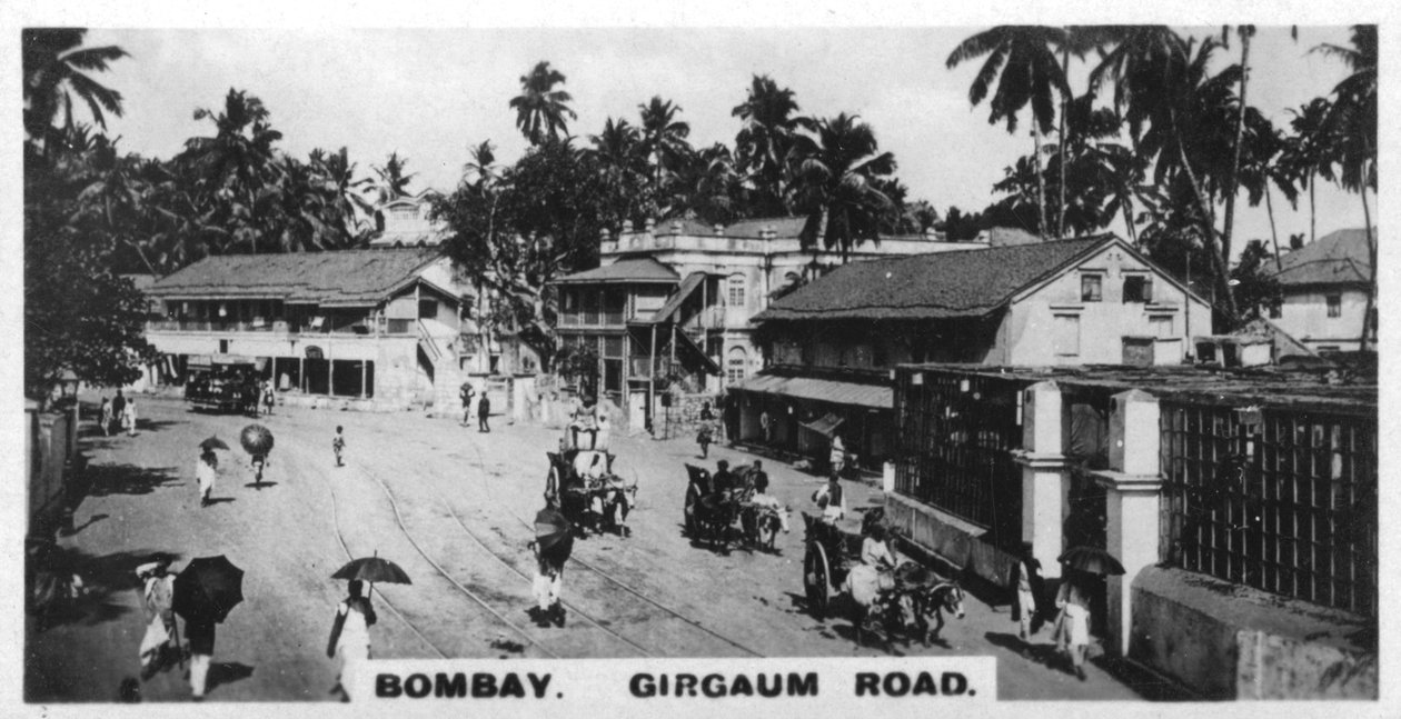 Girgaum Road, Bombay, Indien, c1925 af Unbekannt