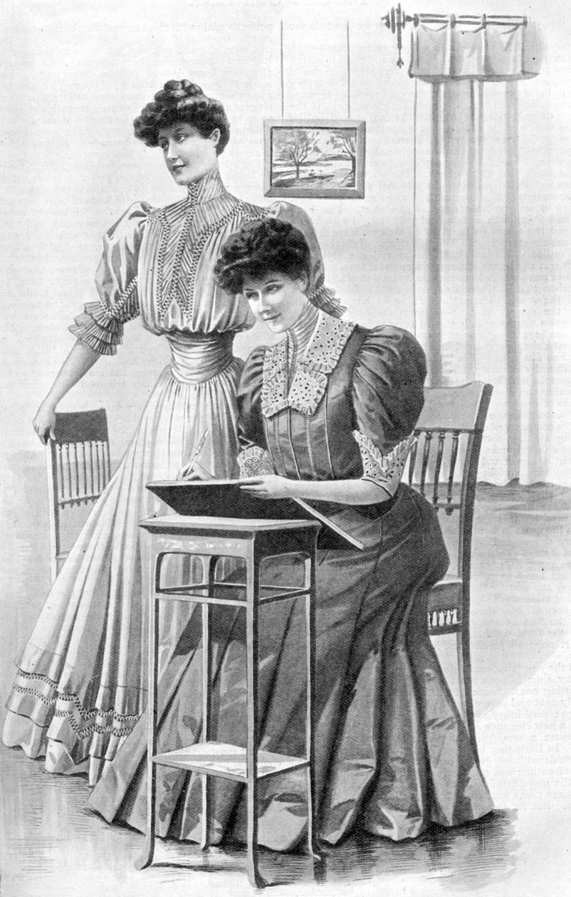 Pigepåklædning til november 1905 af Unbekannt
