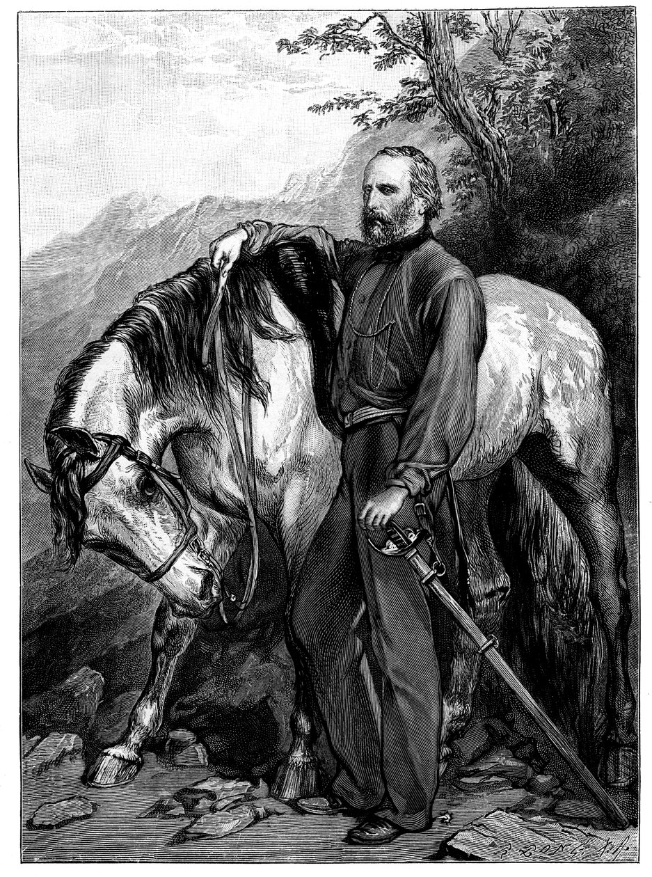 Giuseppe Garibaldi, italiensk patriot og soldat fra Risorgimento, 1900 af Unbekannt