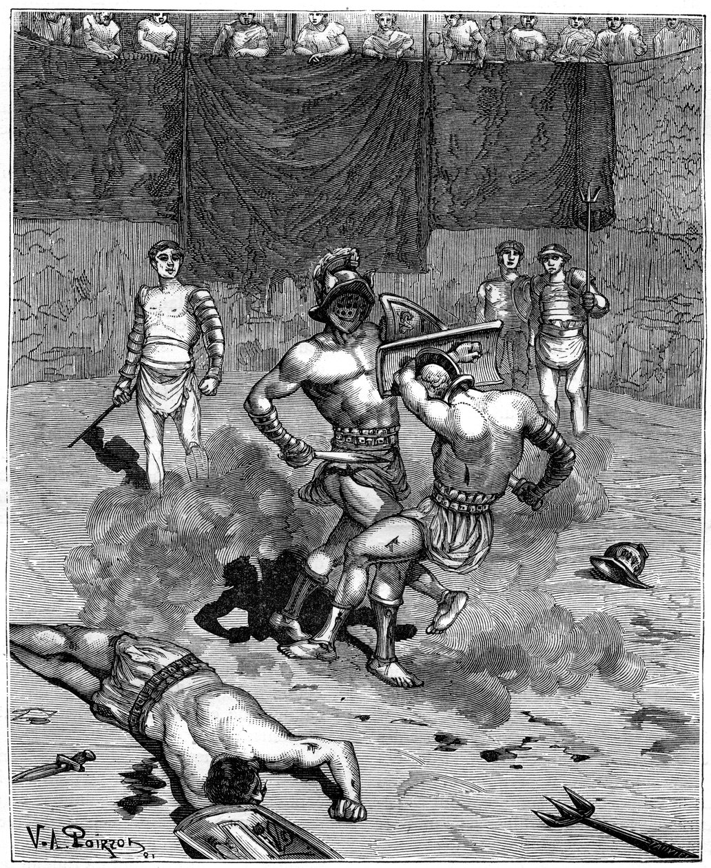 Gladiatorkamp, 1882-1884 af Unbekannt