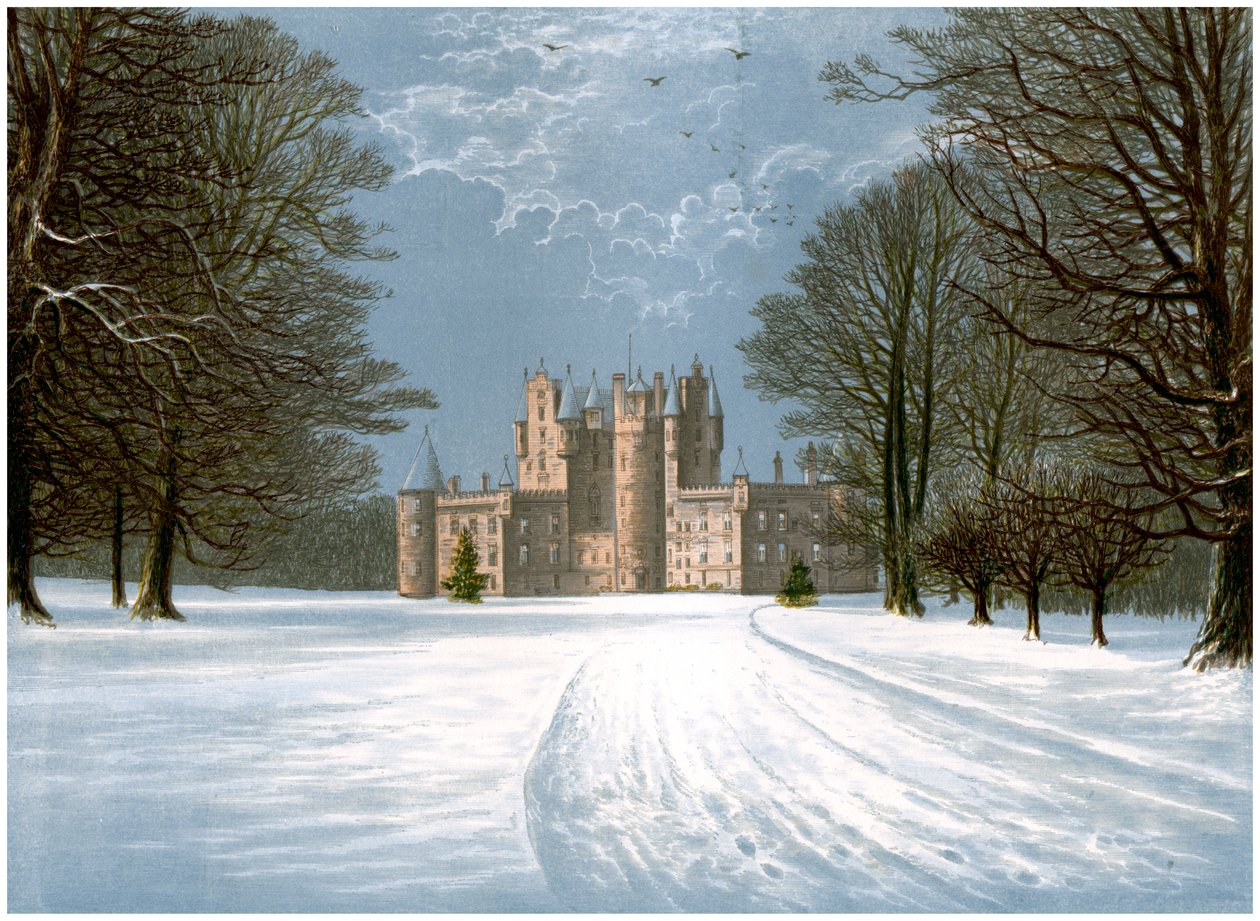 Glamis Castle, Angus, Skotland, hjemsted for jarlen af Strathmore, c1880 af Unbekannt