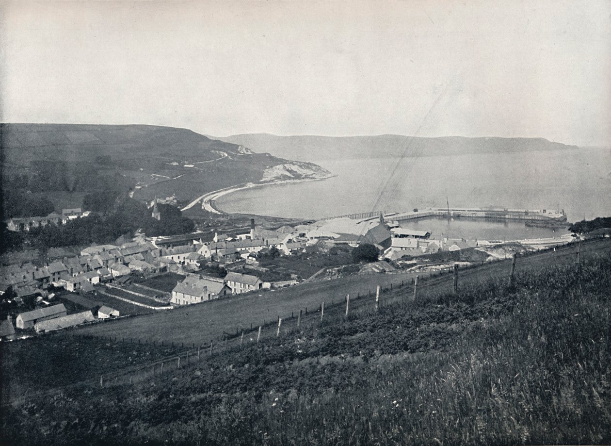 Glenarm - The Town and the Harbour, 1895 af Unbekannt