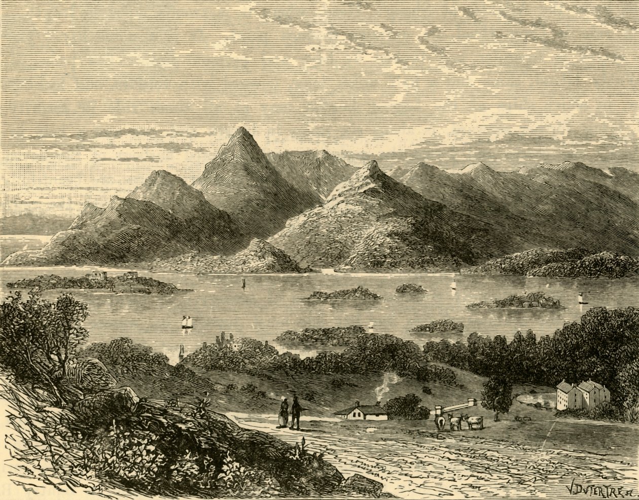 Glengariff Harbour og Bantry Bay fra Eccles Hotel, 1898. af Unbekannt