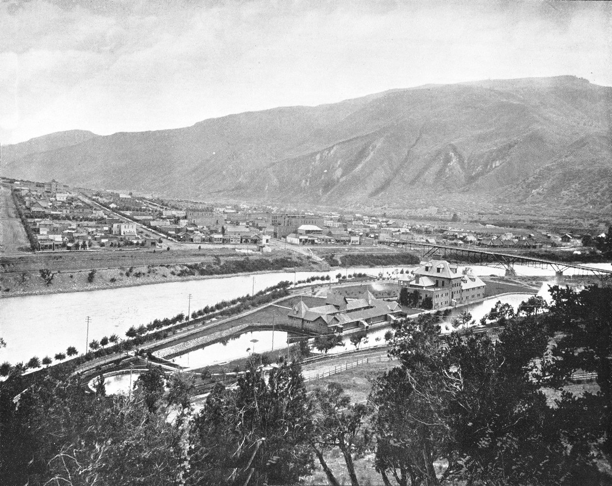 Glenwood Springs og Bath-House, Colorado, USA, c1900. af Unbekannt
