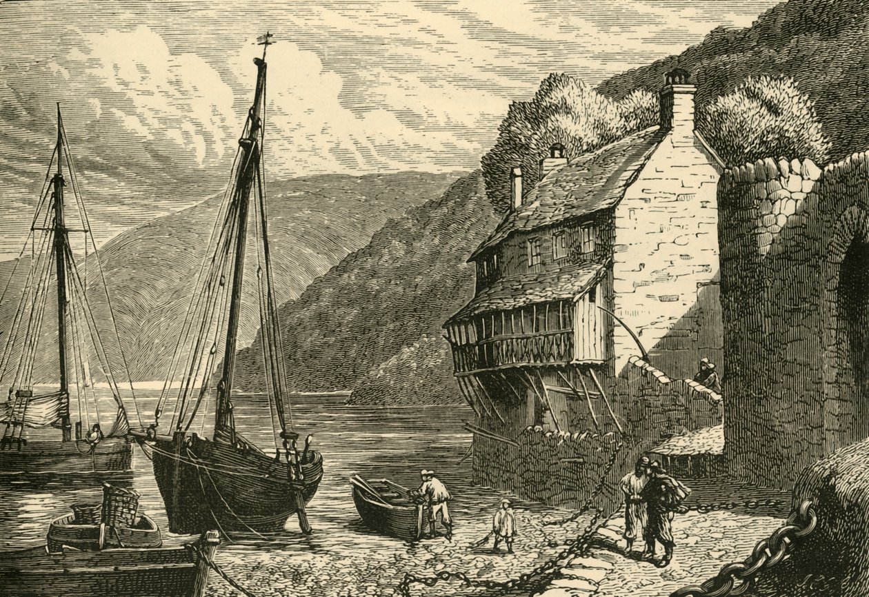 Glovelly Harbour, 1898. af Unbekannt
