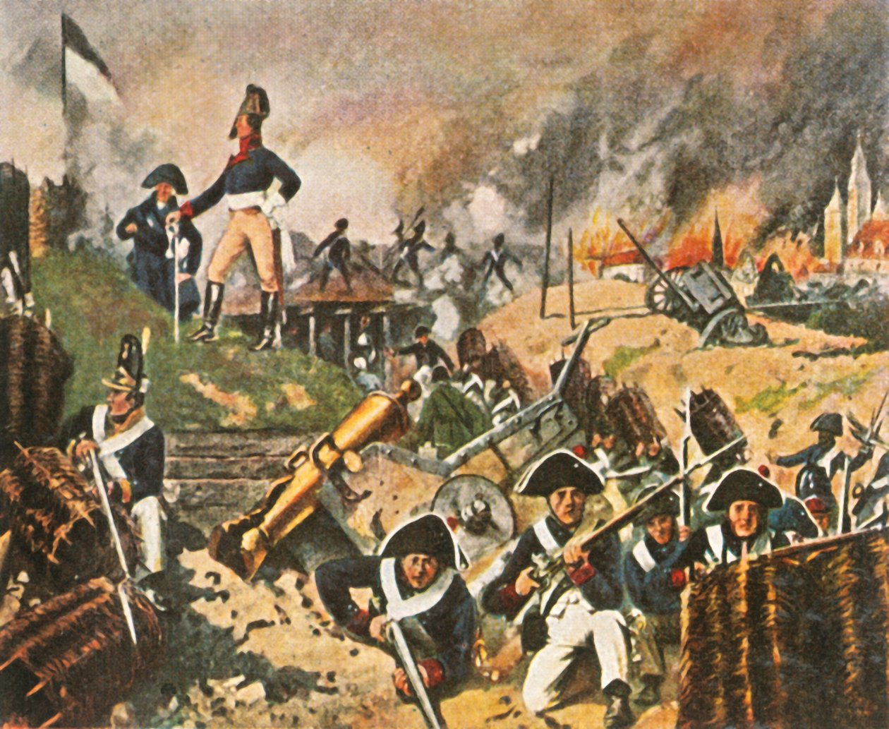 Gneisenau og Nettelbeck på voldene ved Kolberg, 1807, 1936. af Unbekannt