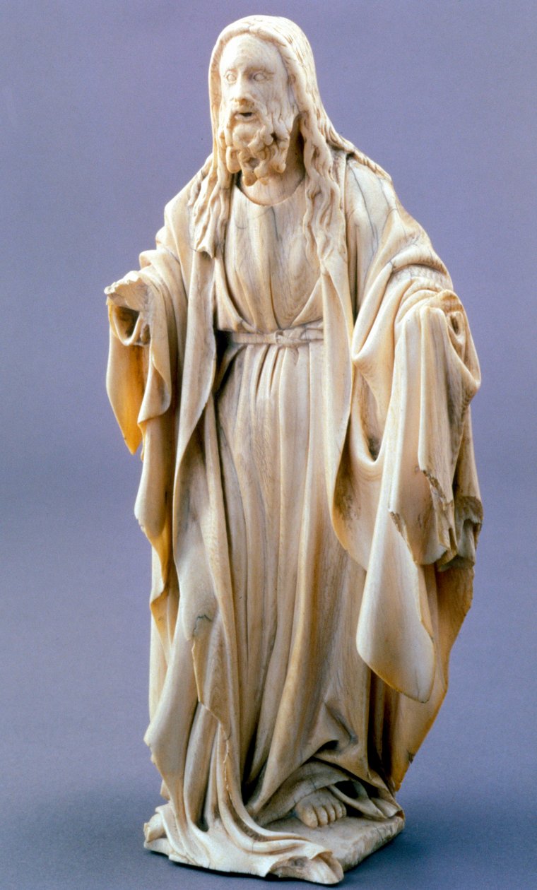 Gud Faderen, anonymt flamsk elfenben, 1400-1425 af Unbekannt