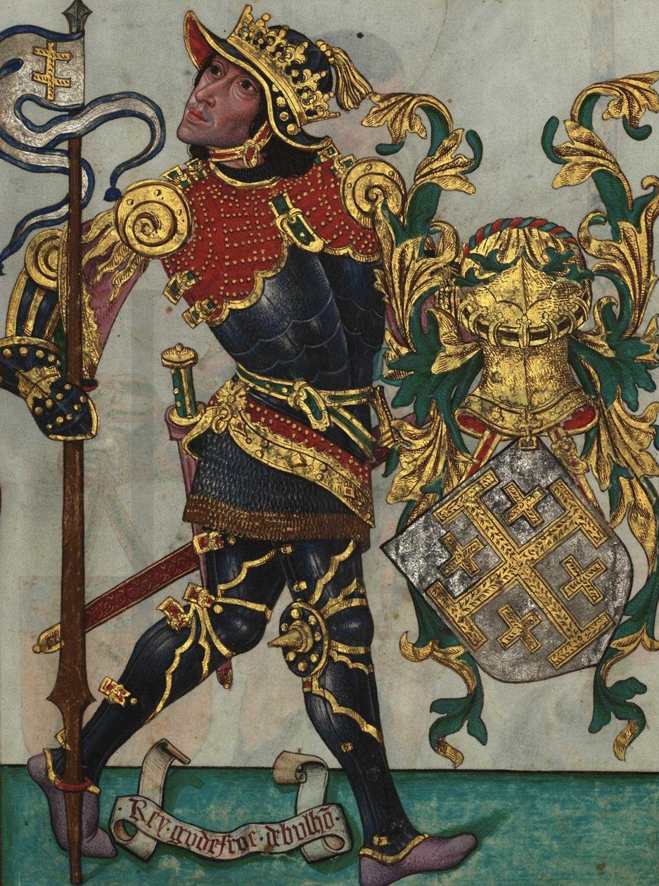Godfrey of Bouillon fra Livro do Ameiro-Mor, 1509 af Unbekannt