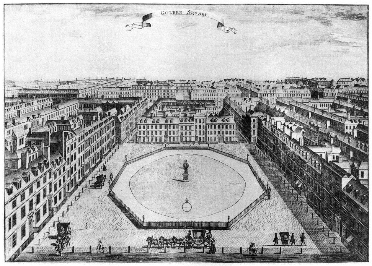Golden Square, London, 1700-tallet 1907 af Unbekannt
