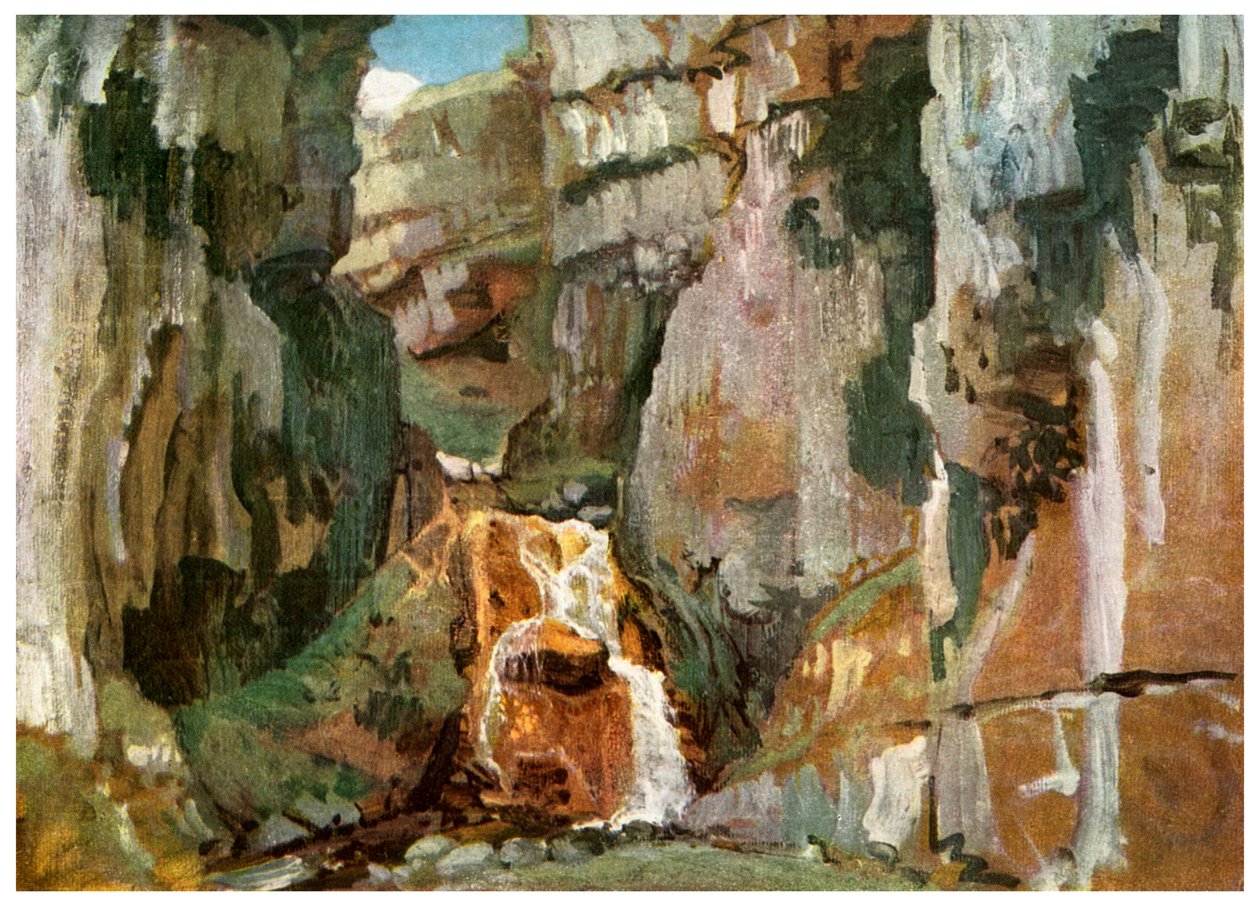 Gordale Scar, West Yorkshire, c1811 1956 af Unbekannt