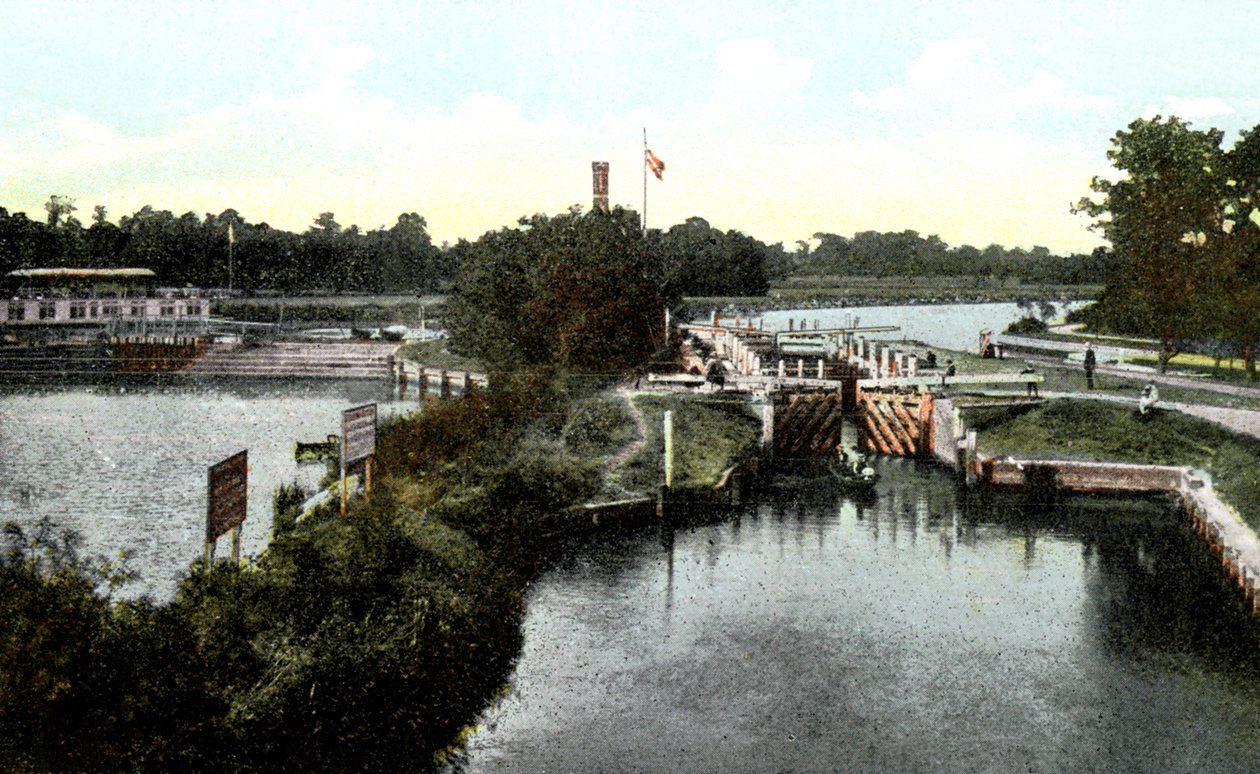 Goring Lock, Oxfordshire, 20. århundrede af Unbekannt
