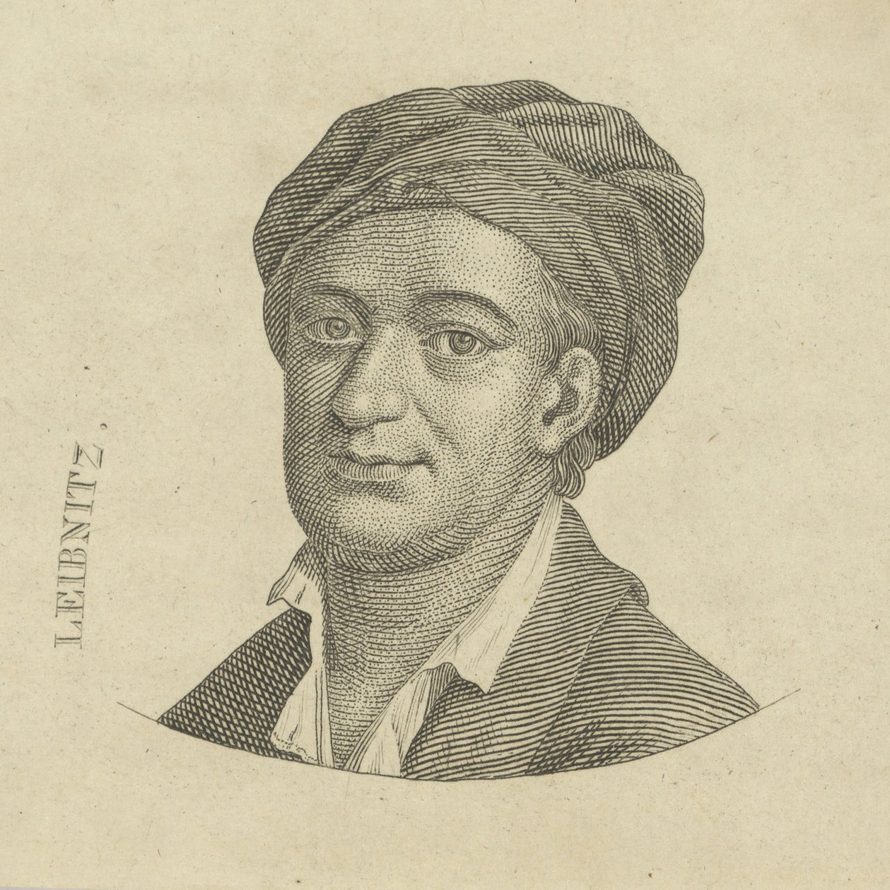 Gottfried Wilhelm Leibniz 1646-1716 , ca. 1790. af Unbekannt