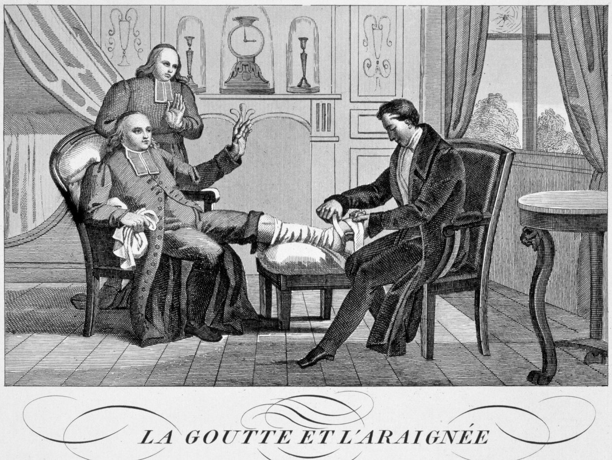 Gigt og edderkoppen, c1835 af Unbekannt