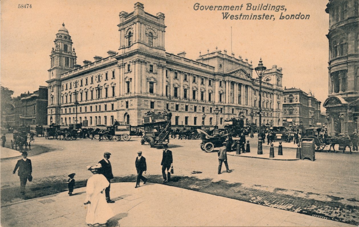 Regeringskontorer Great George Street GOGGS, Westminster, London, c1910 af Unbekannt