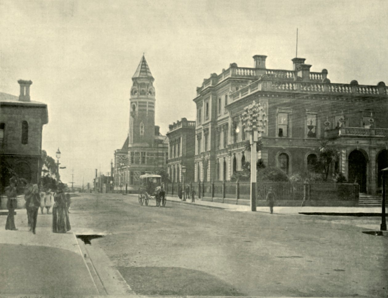 Regeringskontorer, Launceston, 1901. af Unbekannt