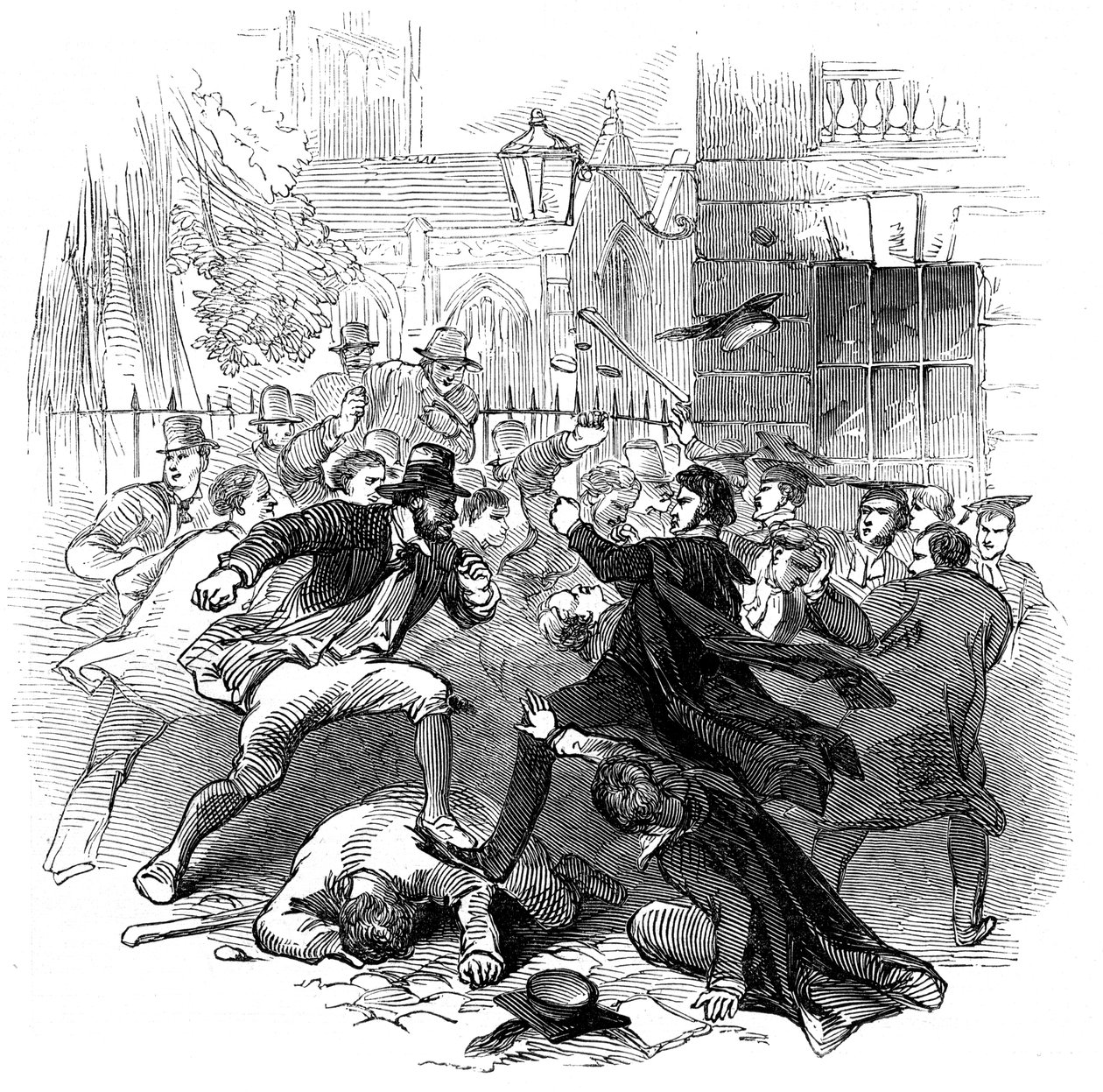 Kjole og byrække, Oxford, 15. november 1845 af Unbekannt