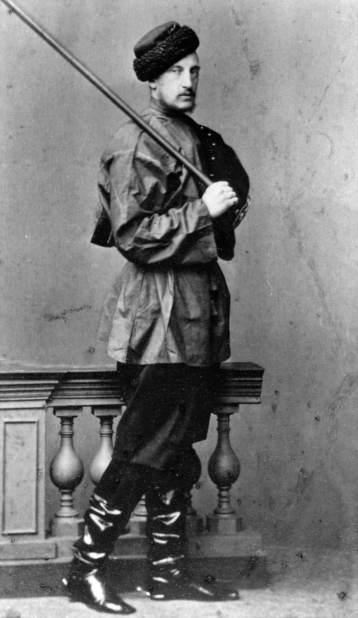 Storhertug Nicholas Nikolaevich den Ældre af Rusland, c1860-c1864 af Unbekannt