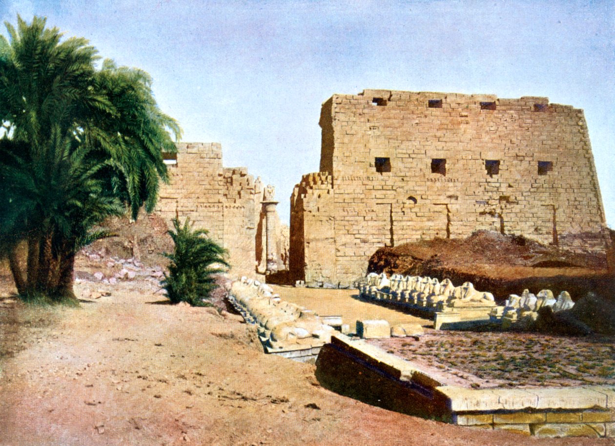 Amun-Res store tempel, Karnak, Luxor, Egypten, 20. århundrede af Unbekannt